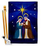 Birth Of King - Nativity Winter Vertical Impressions Decorative Flags HG192710 Made In USA