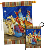 Three Kings - Nativity Winter Vertical Impressions Decorative Flags HG114213 Made In USA