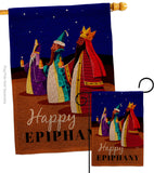 Celebrate Epiphany - Nativity Winter Vertical Impressions Decorative Flags HG114241 Made In USA