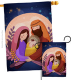 Nativity Night - Nativity Winter Vertical Impressions Decorative Flags HG137268 Made In USA