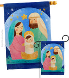 Nativity Jesus - Nativity Winter Vertical Impressions Decorative Flags HG192297 Made In USA