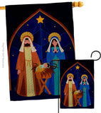 Nativity of Jesus - Nativity Winter Vertical Impressions Decorative Flags HG192687 Made In USA