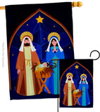 Nativity of Jesus - Nativity Winter Vertical Impressions Decorative Flags HG192687 Made In USA