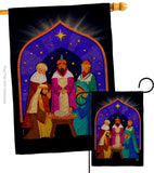 3 Wise Kings - Nativity Winter Vertical Impressions Decorative Flags HG192705 Made In USA