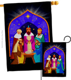 3 Wise Kings - Nativity Winter Vertical Impressions Decorative Flags HG192705 Made In USA