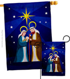 Birth Of King - Nativity Winter Vertical Impressions Decorative Flags HG192710 Made In USA