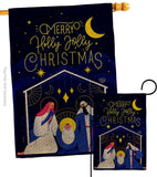 Merry Nativity Family - Nativity Winter Vertical Impressions Decorative Flags HG192712 Made In USA