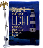 Put Out Your Light - Nautical Coastal Vertical Impressions Decorative Flags HG137485 Made In USA