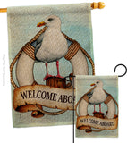 Seagull - Nautical Coastal Vertical Impressions Decorative Flags HG107073 Made In USA