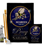 Pray United States Sailors - Military Americana Vertical Impressions Decorative Flags HG120070 Made In USA