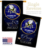 Pray United States Sailors - Military Americana Vertical Impressions Decorative Flags HG120070 Made In USA