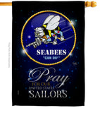 Pray United States Sailors - Military Americana Vertical Impressions Decorative Flags HG120070 Made In USA