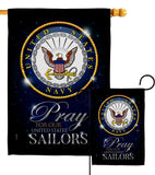 Pray United States Sailors - Military Americana Vertical Impressions Decorative Flags HG120066 Made In USA