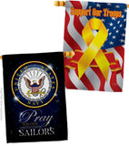 Pray United States Sailors - Military Americana Vertical Impressions Decorative Flags HG120066 Made In USA