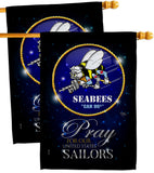 Pray United States Sailors - Military Americana Vertical Impressions Decorative Flags HG120070 Made In USA