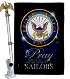 Pray United States Sailors - Military Americana Vertical Impressions Decorative Flags HG120066 Made In USA