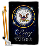 Pray United States Sailors - Military Americana Vertical Impressions Decorative Flags HG120066 Made In USA