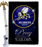 Pray United States Sailors - Military Americana Vertical Impressions Decorative Flags HG120070 Made In USA