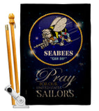 Pray United States Sailors - Military Americana Vertical Impressions Decorative Flags HG120070 Made In USA