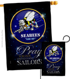 Pray United States Sailors - Military Americana Vertical Impressions Decorative Flags HG120070 Made In USA