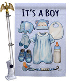 Baby Boy - Family Special Occasion Vertical Impressions Decorative Flags HG130338 Made In USA