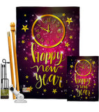 Unforgettable New Year - New Year Winter Vertical Impressions Decorative Flags HG137131 Made In USA