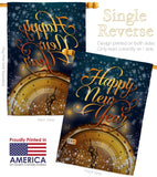 Countdown New Year - New Year Winter Vertical Impressions Decorative Flags HG137335 Made In USA