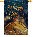 Countdown New Year - New Year Winter Vertical Impressions Decorative Flags HG137335 Made In USA