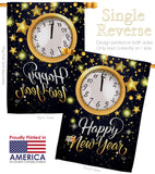 New Year Countdown - New Year Winter Vertical Impressions Decorative Flags HG192142 Made In USA