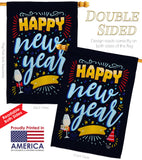 It New Year - New Year Winter Vertical Impressions Decorative Flags HG192252 Made In USA