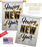 Happy New Year - New Year Winter Vertical Impressions Decorative Flags HG192295 Made In USA
