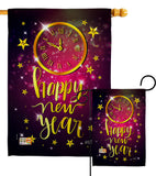 Unforgettable New Year - New Year Winter Vertical Impressions Decorative Flags HG137131 Made In USA