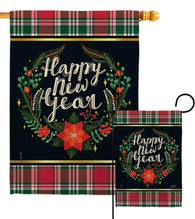 Winter New Year - New Year Winter Vertical Impressions Decorative Flags HG137222 Made In USA