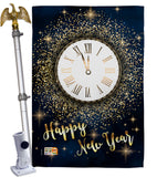Countdown New Year - New Year Winter Vertical Impressions Decorative Flags HG116011 Made In USA