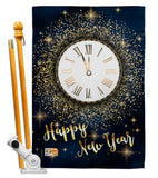 Countdown New Year - New Year Winter Vertical Impressions Decorative Flags HG116011 Made In USA