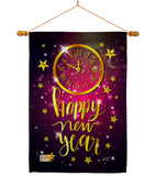 Unforgettable New Year - New Year Winter Vertical Impressions Decorative Flags HG137131 Made In USA