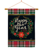 Winter New Year - New Year Winter Vertical Impressions Decorative Flags HG137222 Made In USA