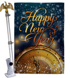 Countdown New Year - New Year Winter Vertical Impressions Decorative Flags HG137335 Made In USA