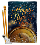 Countdown New Year - New Year Winter Vertical Impressions Decorative Flags HG137335 Made In USA