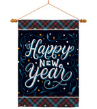 Bring New Year - New Year Winter Vertical Impressions Decorative Flags HG192238 Made In USA