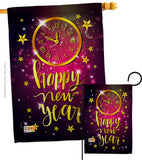 Unforgettable New Year - New Year Winter Vertical Impressions Decorative Flags HG137131 Made In USA