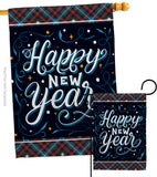 Bring New Year - New Year Winter Vertical Impressions Decorative Flags HG192238 Made In USA