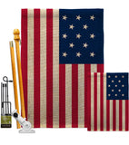 Flag of the United States (1777–1795) - Nationality Flags of the World Impressions Decorative Flags HG141099 Made In USA