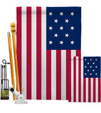 Flag of the United States (1777–1795) - Nationality Flags of the World Impressions Decorative Flags HG141099 Made In USA