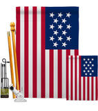 United States (1795-1818) - Nationality Flags of the World Impressions Decorative Flags HG141100 Made In USA