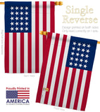 United States (1818-1819) - Nationality Flags of the World Impressions Decorative Flags HG141101 Made In USA