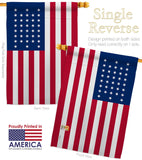 United States (1865–1867) - Nationality Flags of the World Impressions Decorative Flags HG141116 Made In USA