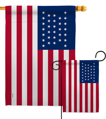 United States (1851–1858) - Nationality Flags of the World Impressions Decorative Flags HG141111 Made In USA