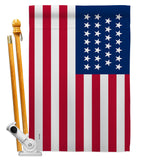 United States (1845–1846) - Nationality Flags of the World Impressions Decorative Flags HG141107 Made In USA