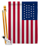 United States (1851–1858) - Nationality Flags of the World Impressions Decorative Flags HG141111 Made In USA